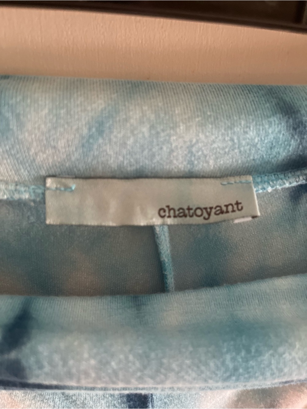 Chatoyant Blue Tie Dye Wide Leg Palazzo Pants Boho Lounge Resort Style - Picture 3 of 5